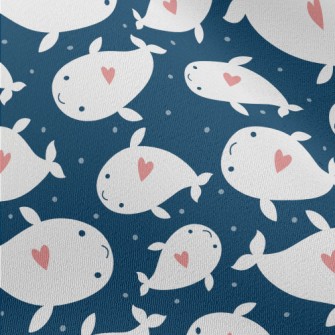 Heart Shaped White Whale Chiffon