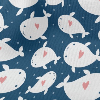 Heart Shaped White Whale Terry