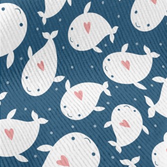 Heart Shaped White Whale Standard Corduroy