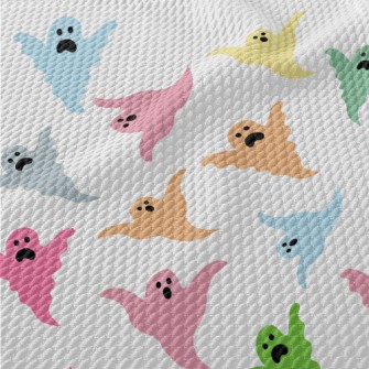 Colorful Ghost That Wants To S Birdseye Piqué