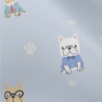 French Bulldog Wearing Clothes Chiffon