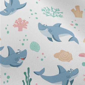 Playful Shark Swimming Chiffon