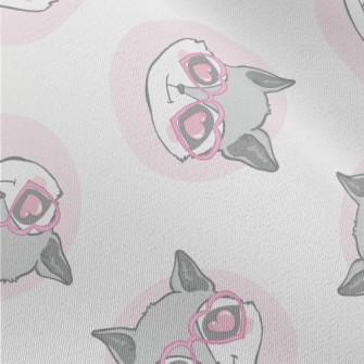 Raccoon Wearing Heart-shaped G Chiffon