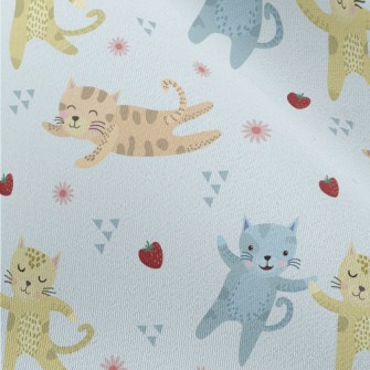 Cute Kittens Holding Hands Chiffon