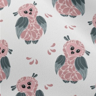 Owl With Water Drop Feathers Chiffon