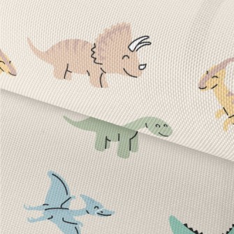 Smiling Dinosaur Waterproof Oxford