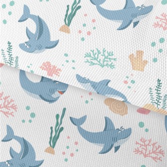 Playful Shark Swimming Waterproof Oxford