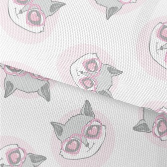 Raccoon Wearing Heart-shaped G Waterproof Oxford