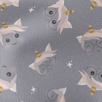 Cute Faceless Unicorn Waterproof Canvas
