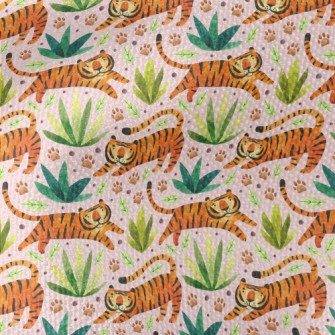 Tiger In The Rainforest Waterproof Canvas