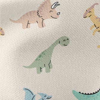 Smiling Dinosaur Waterproof Canvas