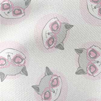 Raccoon Wearing Heart-shaped G Waterproof Canvas