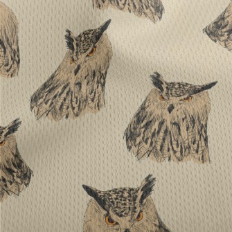 Sharp-eyed Owl Athletic Mesh Flat Back