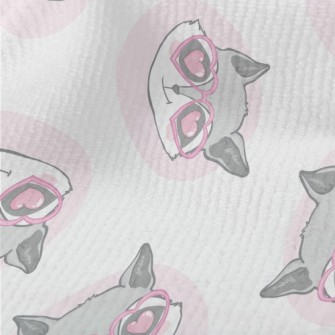 Raccoon Wearing Heart-shaped G Terry