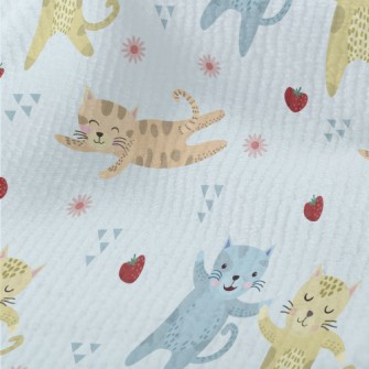 Cute Kittens Holding Hands Terry