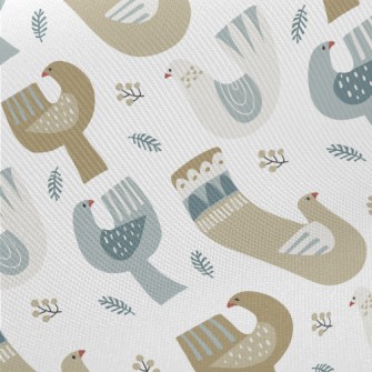 Nordic Playful Pigeon Twill