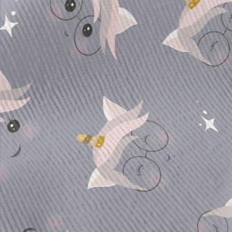 Cute Faceless Unicorn Standard Corduroy