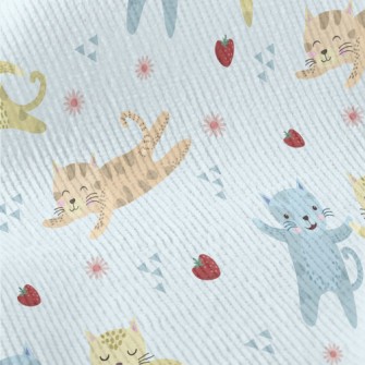 Cute Kittens Holding Hands Standard Corduroy