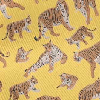 Tigers In Different Poses Standard Corduroy