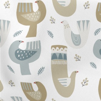 Nordic Playful Pigeon Stretch Ponte