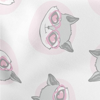 Raccoon Wearing Heart-shaped G Stretch Ponte