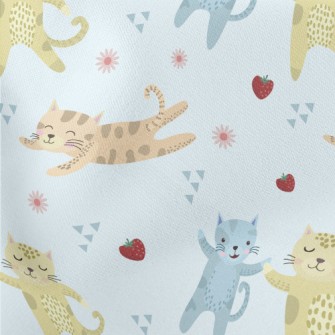 Cute Kittens Holding Hands Stretch Ponte