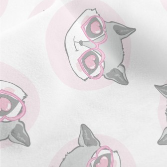 Raccoon Wearing Heart-shaped G Micro Fleece