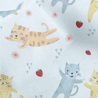 Cute Kittens Holding Hands Micro Fleece