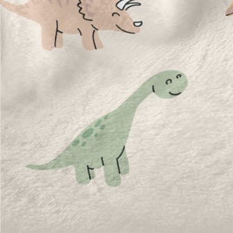 Smiling Dinosaur Minky