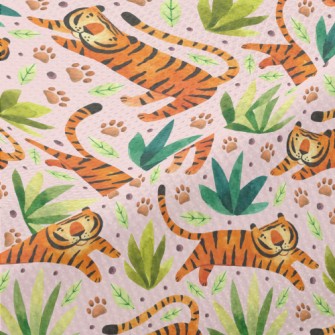 Tiger In The Rainforest Piqué