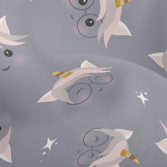 Cute Faceless Unicorn Lightweight Performance Linen