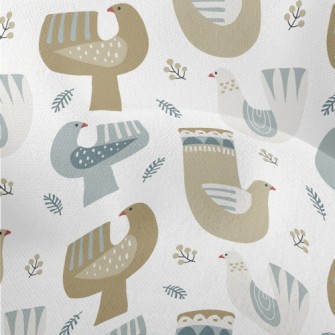 Nordic Playful Pigeon Lightweight Performance Linen