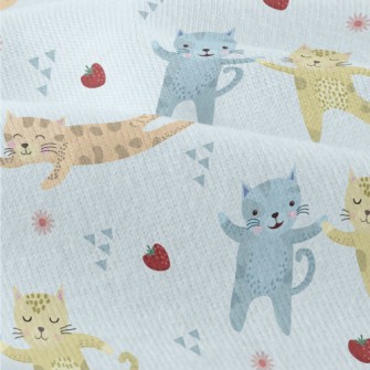 Cute Kittens Holding Hands Modern Jersey