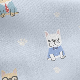 French Bulldog Wearing Clothes Jersey Backed Fleece