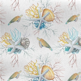 A Turtle Swimming In The Color Jersey Backed Fleece