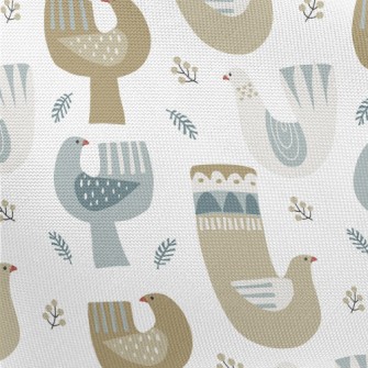 Nordic Playful Pigeon Pongee