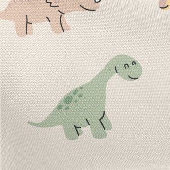 Smiling Dinosaur Pongee