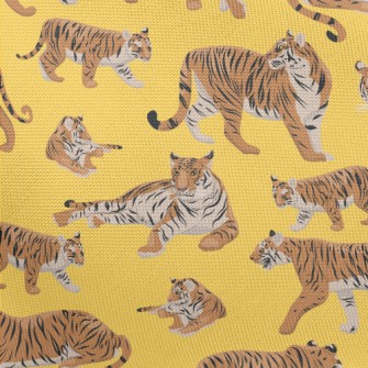 Tigers In Different Poses Pongee