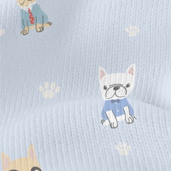 French Bulldog Wearing Clothes Stretch Jersey