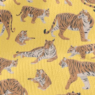 Tigers In Different Poses Stretch Jersey