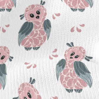 Owl With Water Drop Feathers Stretch Jersey