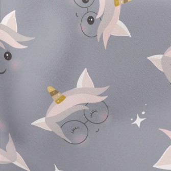 Cute Faceless Unicorn Lightweight Cotton Poplin