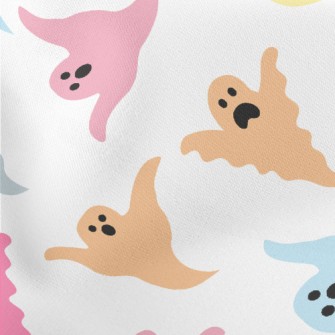Colorful Ghost That Wants To S Lightweight Cotton Poplin