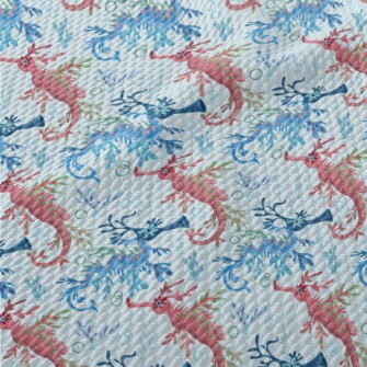 Mysterious Two-colored Sea Dra Birdseye Piqué