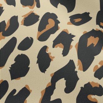 Brown Two-tone Leopard Print Chiffon