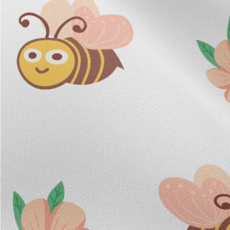 Big-eyed Bee Collecting Honey Chiffon