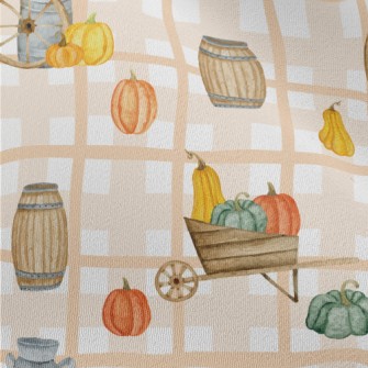 Autumn Farmhouse At Harvest Fe Chiffon