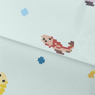 Mosaic Style Small Fish Waterproof Oxford