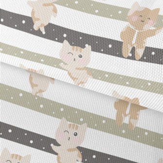 Playful Kitten Going To Work Waterproof Oxford