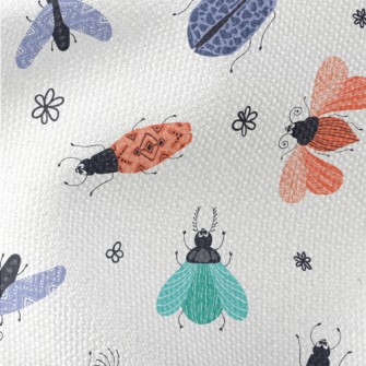 Colorful Playful Beetle Waterproof Canvas